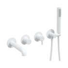 Deante Silia bateria wannowa 4-otworowa podtynkowa biały mat BQS_A18P