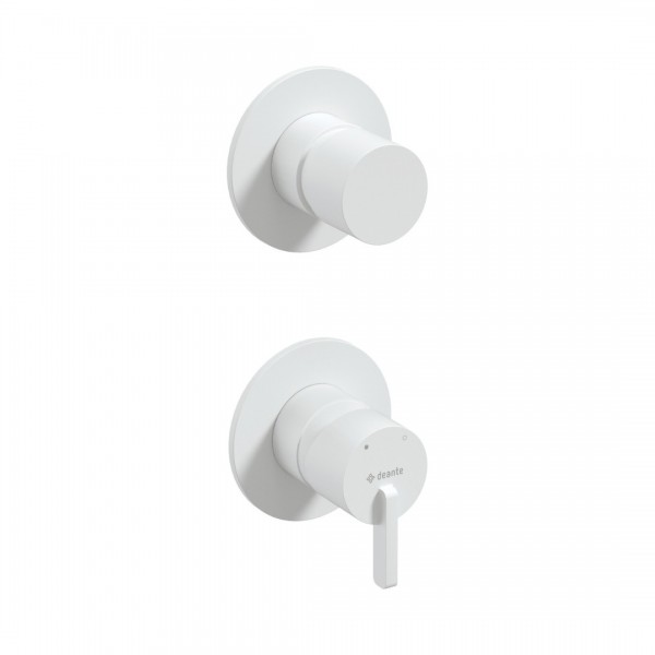 Deante Silia bateria wannowo-prysznicowa podtynkowa biały mat BQS_A44P