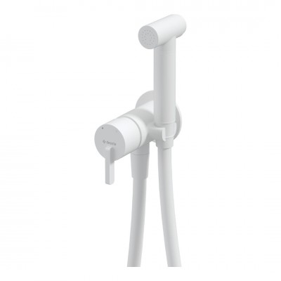 Deante Silia bateria bidetowa podtynkowa ze słuchawką typu bidetta biały mat BQS_A34M