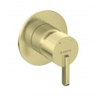 Deante Silia bateria prysznicowa podtynkowa złoto szczotkowane BQS_R44L