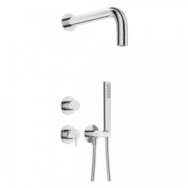 Deante Silia zestaw prysznicowy podtynkowy chrom NQS_09XK