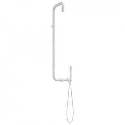 Deante Silia zestaw natryskowy z deszczownicą biały mat NQS_A4XM