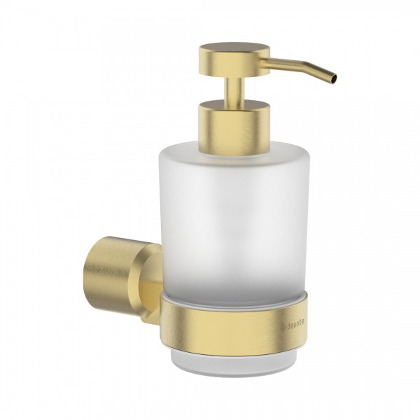 Deante Arnika dozownik na mydło ścienny złoto szczotkowane ADA_R421