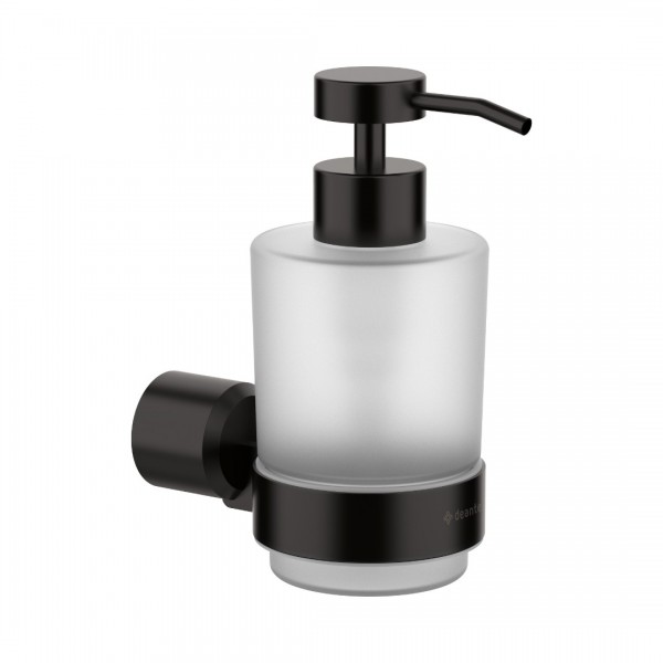 Deante Arnika dozownik na mydło ścienny czarny mat ADA_N421