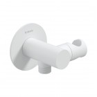 Deante Silia przyłącze kątowe z uchwytem biały mat NQS_A57K