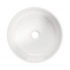 Deante Arnika umywalka okrągła 35,3 cm nablatowa biała CGN_6U33