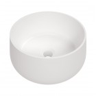 Deante Arnika umywalka okrągła 35,3 cm nablatowa biała CGN_6U33