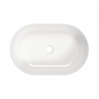 Deante Round umywalka 58x38 cm nablatowa owalna biała CGR_6U6S