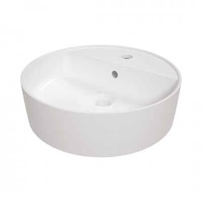 Deante Round umywalka okrągła 42 cm nablatowa biała CGR_6U4B