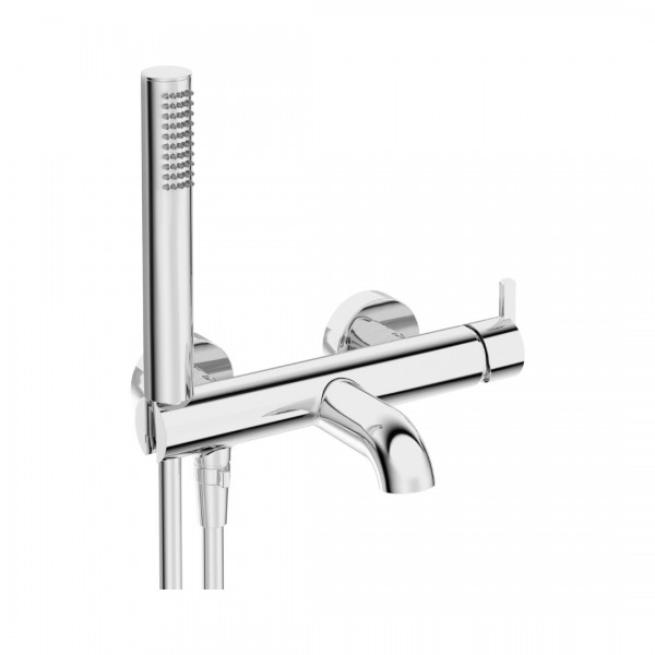 Deante Silia bateria wannowa ścienna chrom BQS_011M