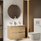 Elita Meble Asami szafka podumywalkowa 60 cm dąb naturalny fornir 169431