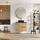 Elita Meble Asami szafka podumywalkowa 60 cm dąb naturalny fornir 169431