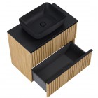 Elita Meble Asami szafka podumywalkowa 80 cm dąb naturalny fornir 169432