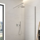 Oltens Onega zestaw prysznicowy termostatyczny podtynkowy deszczownica 22 cm chrom 36623100