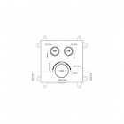 Oltens Onega zestaw prysznicowy termostatyczny podtynkowy deszczownica 25 cm chrom 36620100