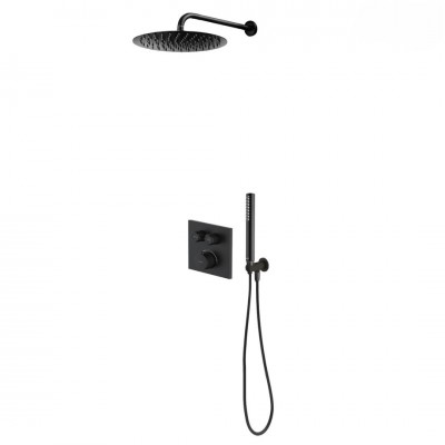Oltens Onega zestaw prysznicowy termostatyczny podtynkowy deszczownica 30 cm chrom 36620300