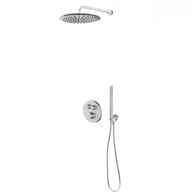 Oltens Onega zestaw prysznicowy termostatyczny podtynkowy deszczownica 30 cm chrom 36617100