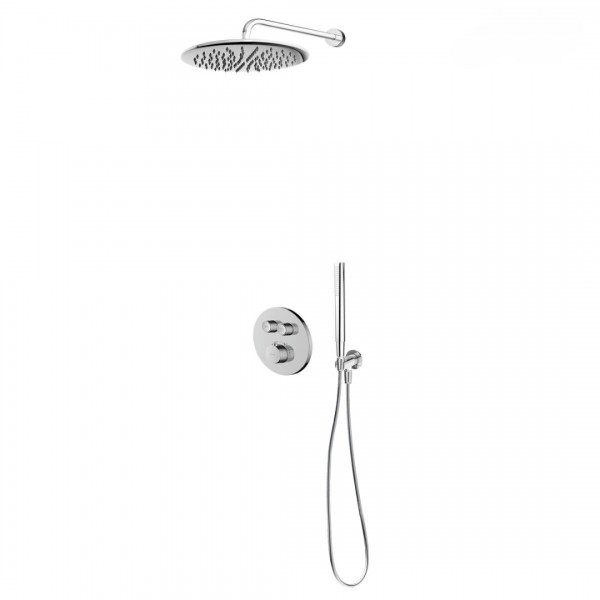 Oltens Onega zestaw prysznicowy termostatyczny podtynkowy deszczownica 30 cm chrom 36617100