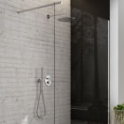 Oltens Onega zestaw prysznicowy termostatyczny podtynkowy deszczownica 30 cm chrom 36617100