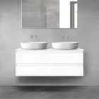 Oltens Vernal szafka 120 cm podumywalkowa wisząca biały połysk 60019000