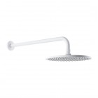 Omnires deszczownica okrągła 25 cm z ramieniem ściennym biały mat WGSET1WM