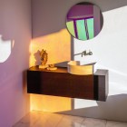 Laufen Sonar umywalka nablatowa 34x34 cm półokrągła szlifowany spód biała H8123410001121