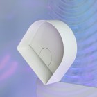 Laufen Sonar umywalka nablatowa 34x34 cm półokrągła szlifowany spód biała H8123410001121