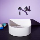 Laufen Sonar umywalka nablatowa 41x36,5 cm półokrągła szlifowany spód biały mat H8123427571121