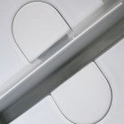 Laufen Sonar umywalka nablatowa 100x37 cm podwójna szlifowany spód biały mat H8123487571121