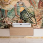 Laufen Sonar umywalka nablatowa 100x37 cm podwójna szlifowany spód biała H8123490001121