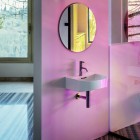 Laufen Sonar umywalka ścienna 42x41 cm półokrągła biała H8153410001041