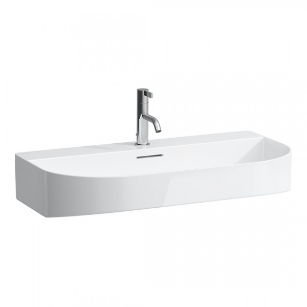 Laufen Sonar umywalka ścienna 80x42 cm półokrągła biała H8103440001041