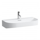 Laufen Sonar umywalka ścienna 80x42 cm półokrągła szlifowany spód biały mat H8163447571041