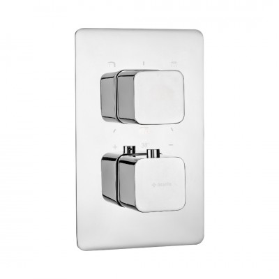 Deante Box bateria wannowo-prysznicowa podtynkowa termostatyczna chrom BXY 0ECT