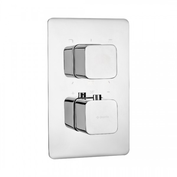 Deante Box bateria wannowo-prysznicowa podtynkowa termostatyczna chrom BXY 0ECT
