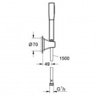 Grohe Grandera zestaw wannowy Stick