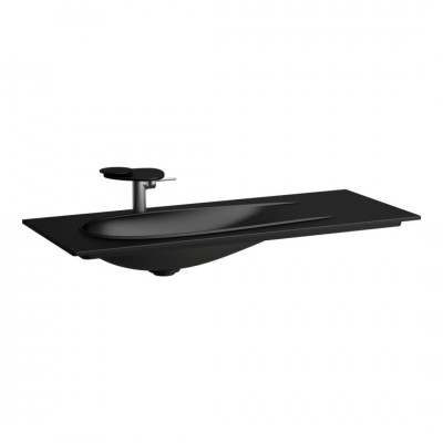 Laufen Ilbagnoalessi umywalka meblowa 120x50 cm prostokątna czarny mat H8179797161111