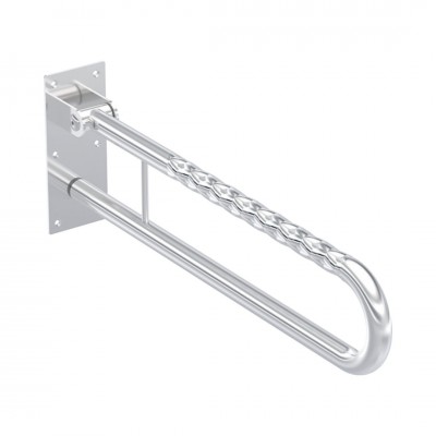 Koło Lehnen Funktion poręcz WC ścienna łukowa uchylna 70 cm falista L1061002