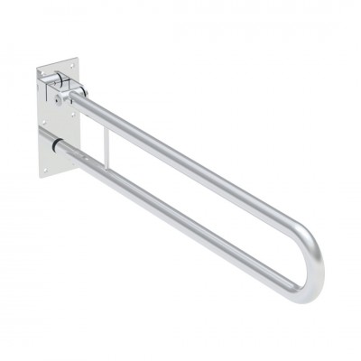 Koło Lehnen Funktion poręcz WC ścienna łukowa uchylna 85 cm gładka wypolerowana L1061101