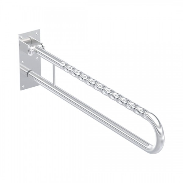 Koło Lehnen Funktion poręcz WC ścienna łukowa uchylna 85 cm falista wypolerowana L1061102