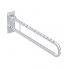 Koło Lehnen Funktion poręcz WC ścienna łukowa uchylna 85 cm falista wypolerowana L1061102