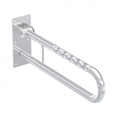 Koło Lehnen Funktion poręcz WC ścienna łukowa uchylna 60 cm falista wypolerowana L1061202