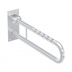 Koło Lehnen Funktion poręcz WC ścienna łukowa uchylna 60 cm falista wypolerowana L1061202