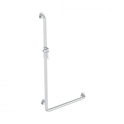 Koło Lehnen Funktion poręcz prysznicowa jednoramienna lewa 60x110 cm falista L1023521