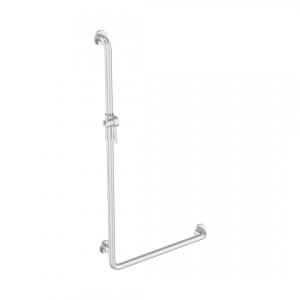 Koło Lehnen Funktion poręcz prysznicowa jednoramienna lewa 60x110 cm falista L1023521