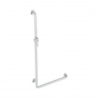 Koło Lehnen Funktion poręcz prysznicowa jednoramienna lewa 60x110 cm falista L1023521