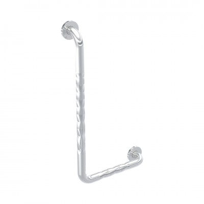 Koło Lehnen Funktion poręcz kątowa 90 stopni lewa 30x61 cm falista wypolerowana L1012122