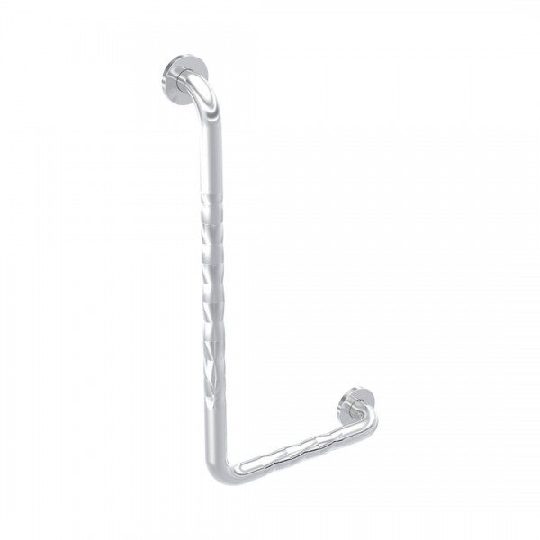 Koło Lehnen Funktion poręcz kątowa 90 stopni lewa 30x61 cm falista wypolerowana L1012122