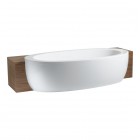 Laufen Ilbagnoalessi wanna wolnostojąca do zabudowy 203x102 cm biała H2449700000001