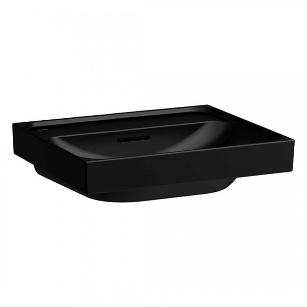 Laufen Meda umywalka ścienna 55x46 cm szlifowany spód czarny mat H8161127161091